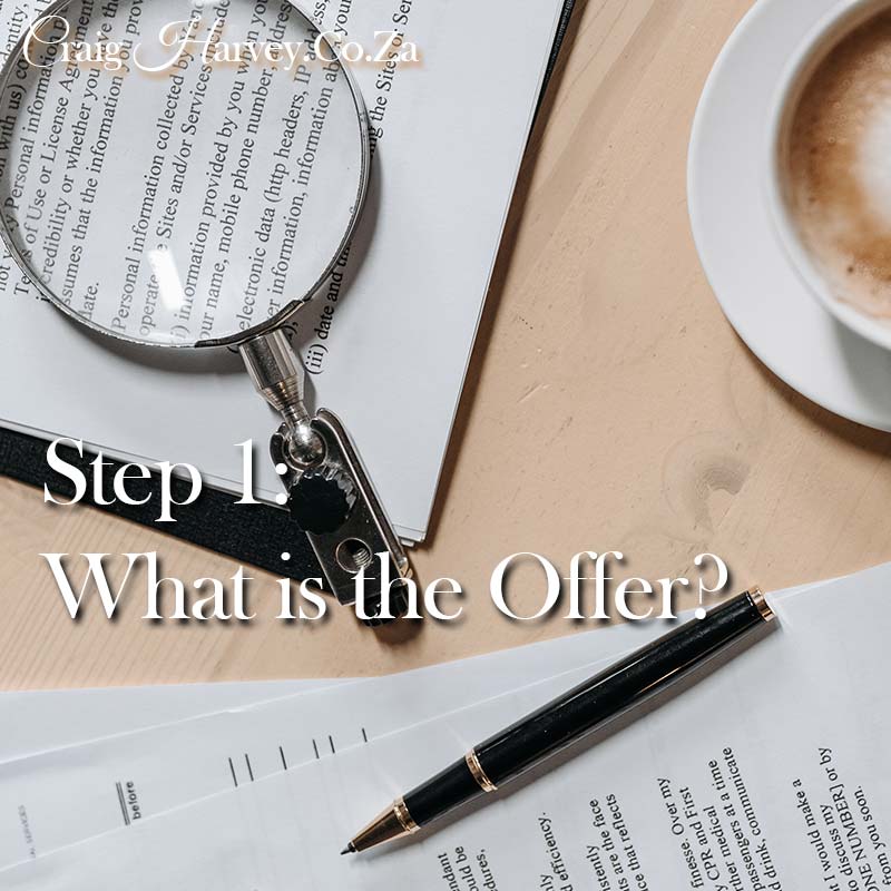 Writing a Legal Contract - Offer