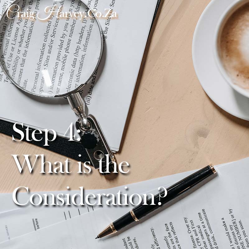Writing a Legal Contract - Consideration